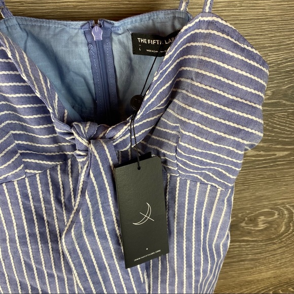 The Fifth Label Parcel Stripe tie front tank NWT - Picture 4 of 5